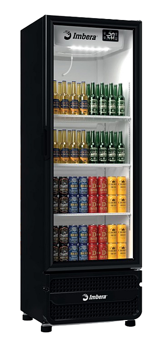 Cervejeira Preta Porta de Vidro Imbera CCV315
