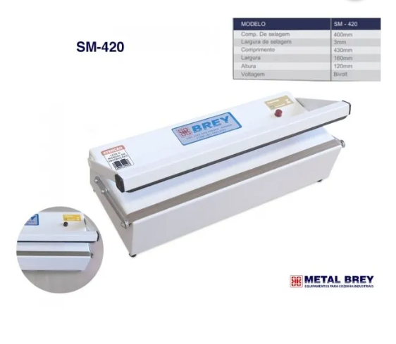 Seladora Metal Brey de mesa  barra 40 CM SM-420