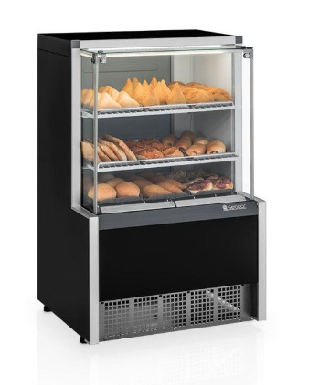 Vitrine Gelopar estufa com bandejas MEQA-075 PR