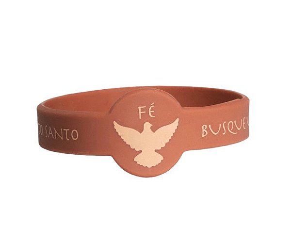 Pulseira Silicone Medalha Espirito Santo