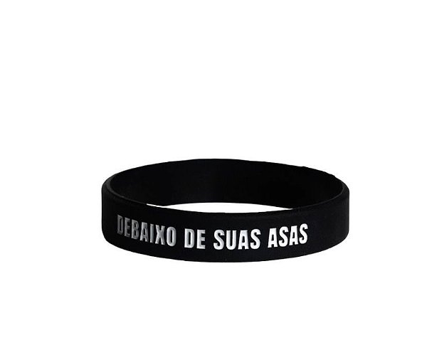 Pulseira de Silicone Debaixo de Tuas Asas