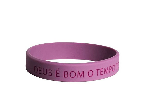 Pulseira de Silicone Deus é Bom o Tempo Todo