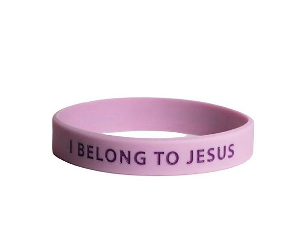 Pulseira de Silicone I Belong to Jesus