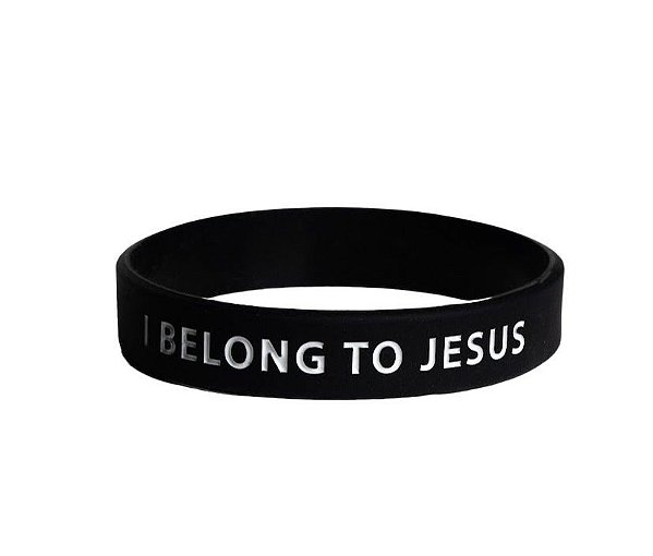 Pulseira de Silicone I Belong to Jesus