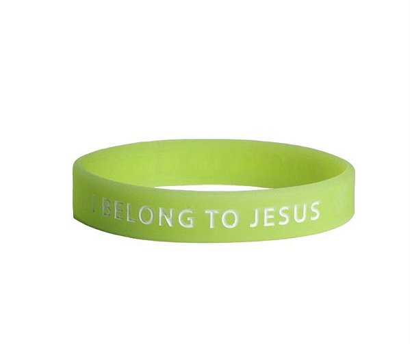 Pulseira de Silicone I Belong to Jesus - Brilha no Escuro