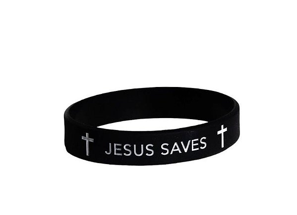 Pulseira de Silicone Jesus Saves