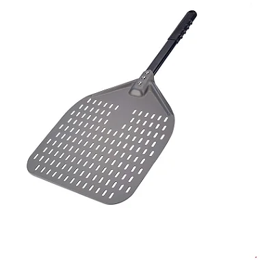 Pá de Pizza Perfurada Alumínio 30 cm - cabo 40cm