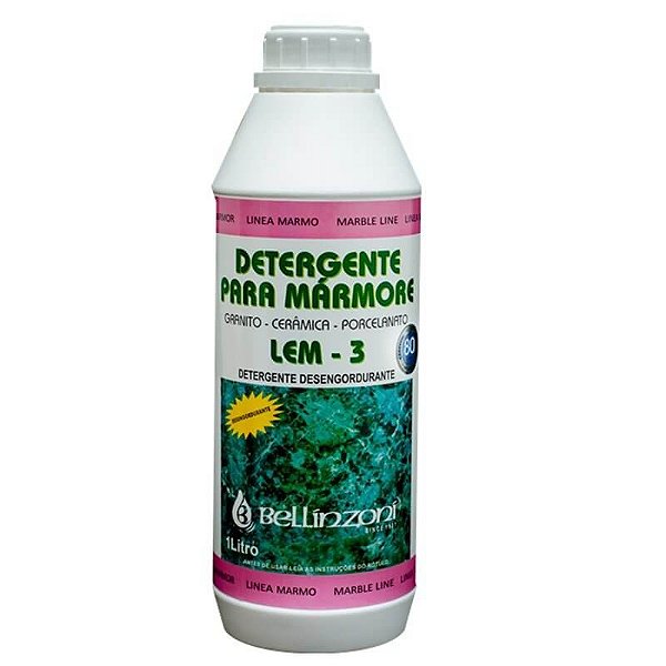 LEM 3 Detergente para limpeza diária - 1 Litro - Bellinzoni