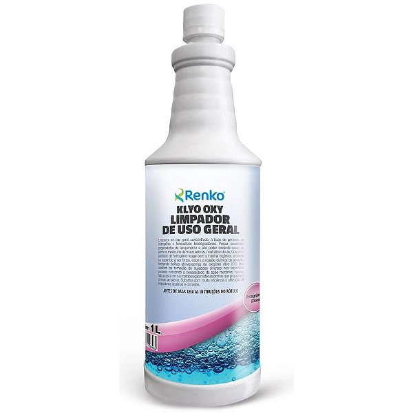 Limpador de uso geral à base de Peróxido Klyo Oxy (Fragrância Floral) - 1 Litro - Renko