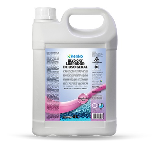 Limpador de uso geral à base de Peróxido Klyo Oxy (Fragrância Floral) - 5 Litros - Renko