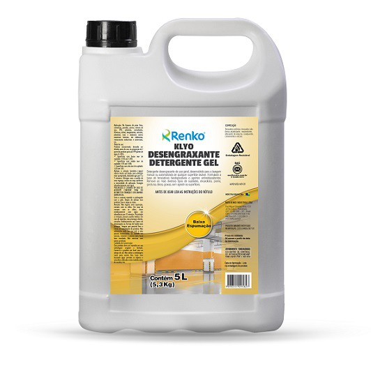 Klyo Desengraxante Detergente Gel - 5 Litros - Renko