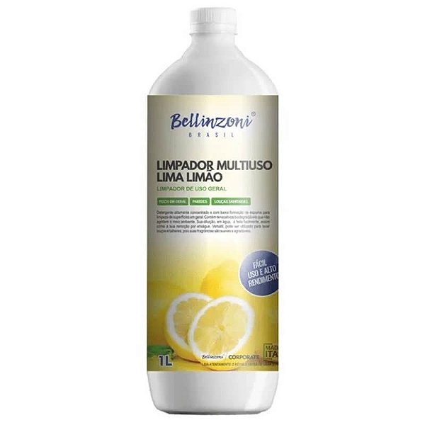 Limpador Multiuso Lima Limão - 1 Litro - Bellinzoni