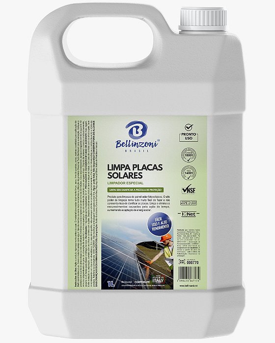 Limpa Placas Solares - 5 Litros - Bellinzoni