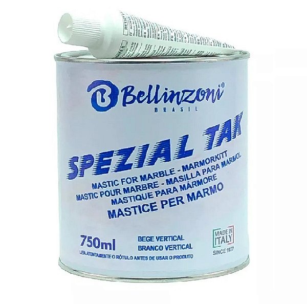 Massa Poliester Mastique para Mármore Especial TAK Bege Vertical - 750 ml - Bellinzoni