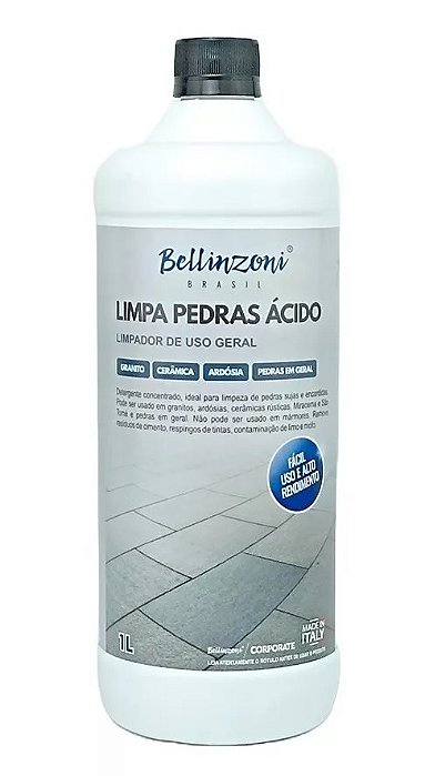 Limpa Pedras Ácido - 1 Litro - Bellinzoni
