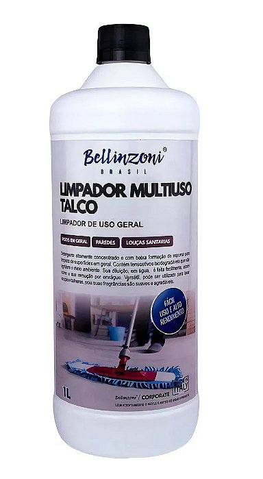 Limpador Multiuso Talco - 1 Litro - Bellinzoni