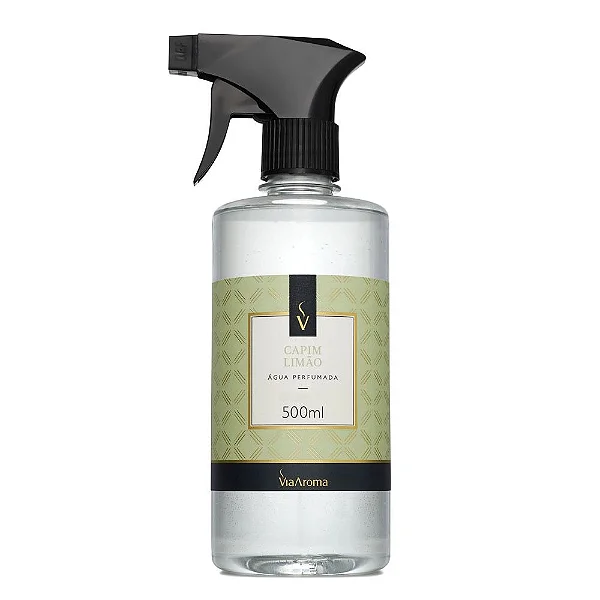 Água Perfumada Capim Limão - 500ml - Via Aroma