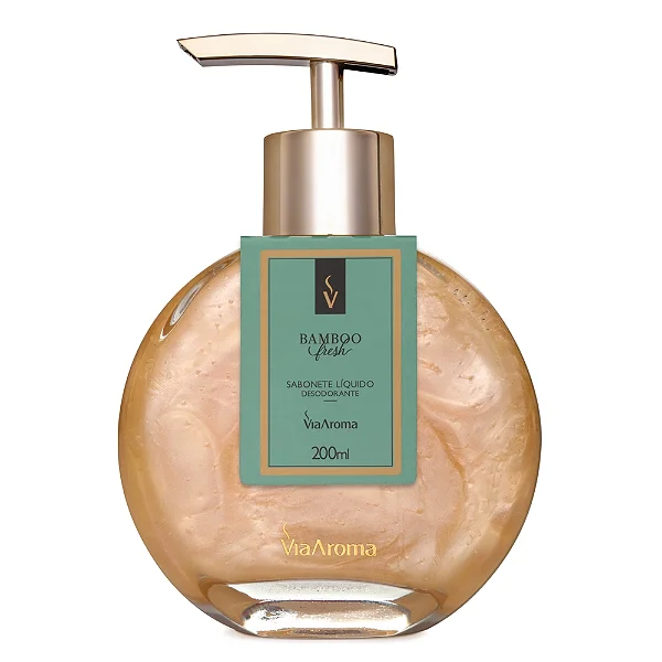 Sabonete Líquido Desodorante Bamboo - 200ml - Via Aroma