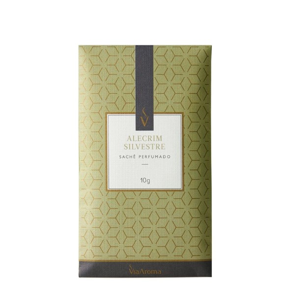 Sachê Perfumado Alecrim Silvestre - 10g - Via Aroma