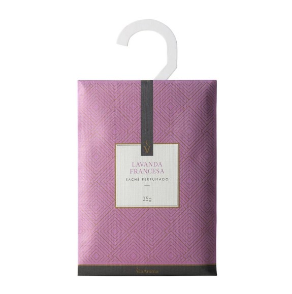 Sachê Perfumado Lavanda Francesa - 25g - Via Aroma
