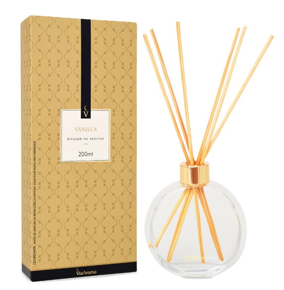 Difusor de Varetas Vanilla - 200ml - Via Aroma