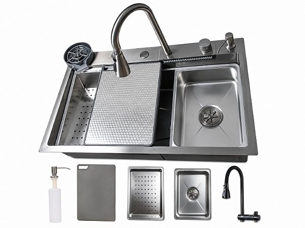 Cuba Gourmet Premium 78x45cm em Aço Inox 304 Escovada com Acessórios – Stillus Home