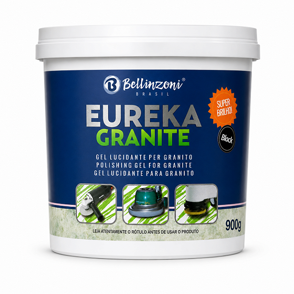 Eureka Black Gel Lucidante Para Granito Escuro - 900g - Bellinzoni