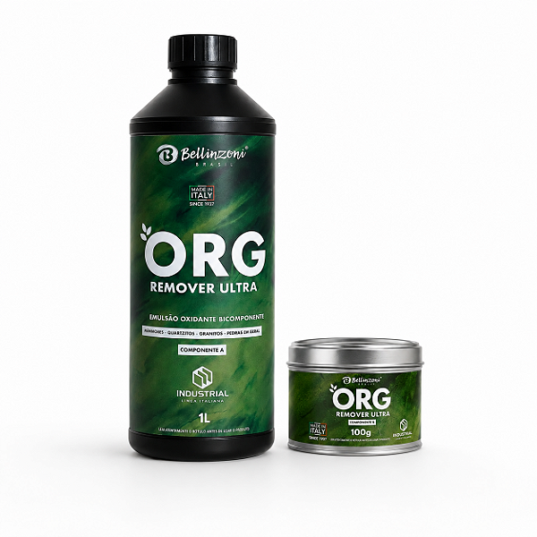 Org Remover Ultra Bellinzoni para Manchas em Quartzitos, Mármores e Granitos - Kit componentes A + B