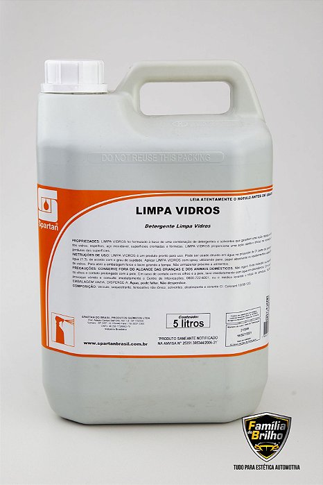 Spartan Limpa Vidros Concentrado 1L