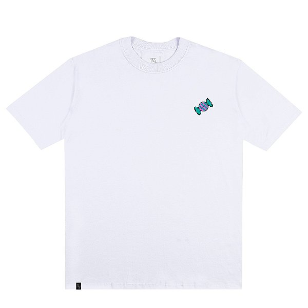 Camiseta Classic Bala Patch Bordado Branca