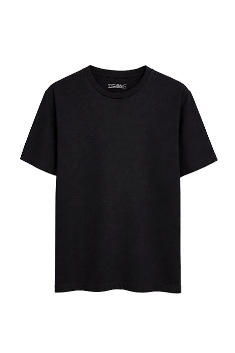 Camiseta de Algodão Orgânico Preta - Devag