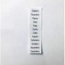 Adesivo de meses para divisória de planner