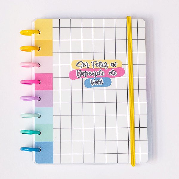 Planner Color Basic - A5 ( 8 Furos ) - Happy