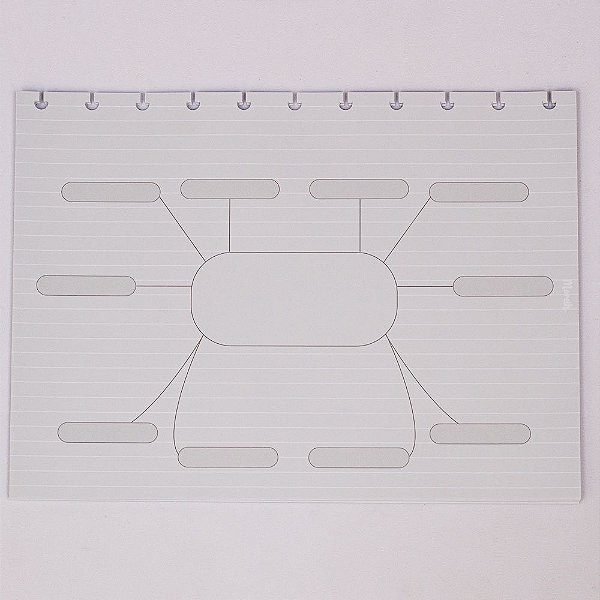 Refil Mapa Mental White lines