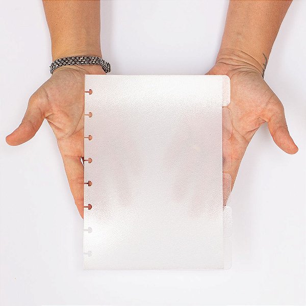 Kit Com 6 Divisórias Para Caderno Colegial ( 9 Furos ) Escolha A Cor