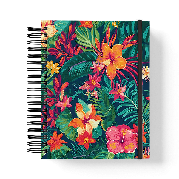 Caderno de anotações Premium - 200 pág - A5 - Beautfull Black