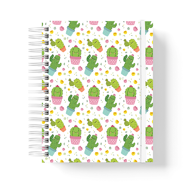 Caderno de anotações Premium - 200 pág - A5 - Cactos