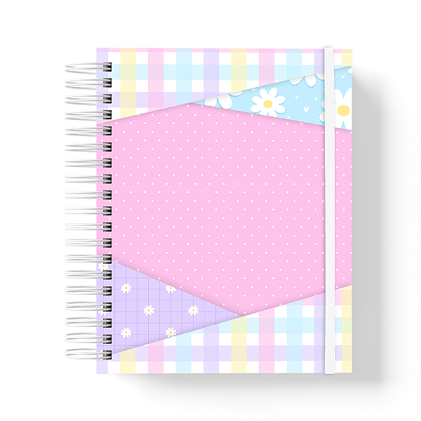Caderno de anotações Premium - 200 pág - A5 - Floral Candy