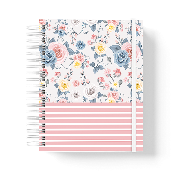 Caderno de anotações Premium - 200 pág - A5 - Roses