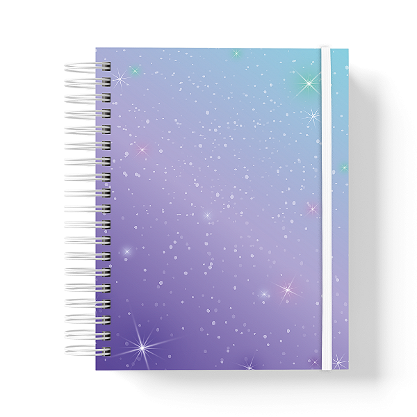 Caderno de anotações Premium - 200 pág - A5 - Stars