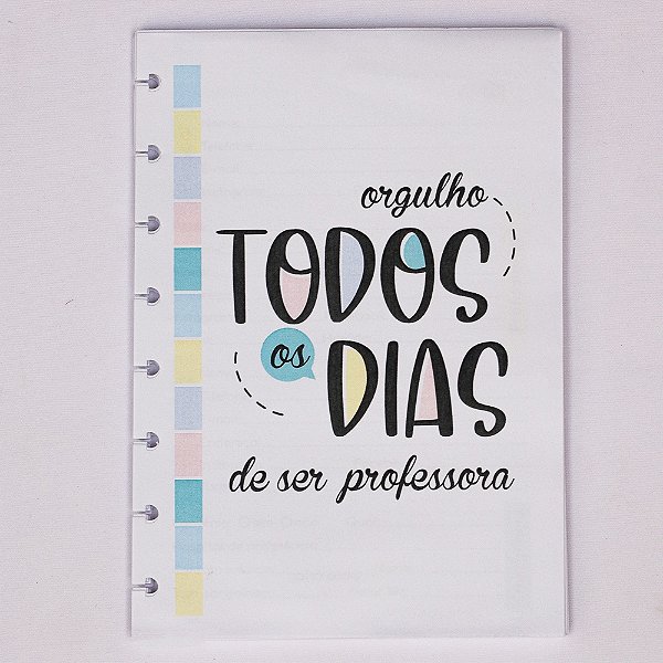 Refil de discos Planejamento da Professora -A5 ( 8 furos )