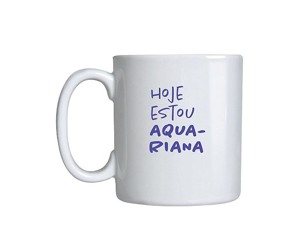 Caneca Signos (aquariana) Quequero 180ml
