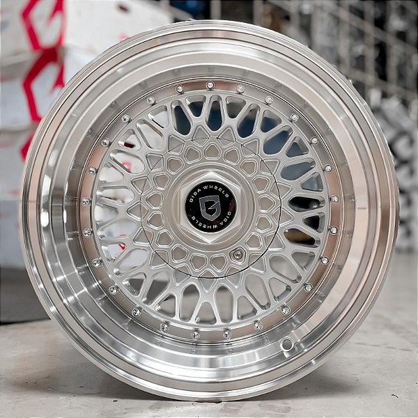 Jogo de rodas Gisa R9155 - 15x9" - 4x100/4x114