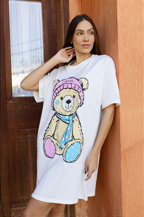 Camisetão Urso - 100% Algodão | Emporio do Algodão