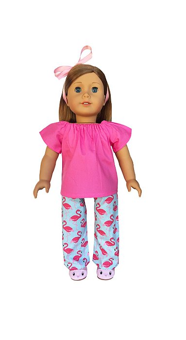 Conjunto de Boneca Flamingo