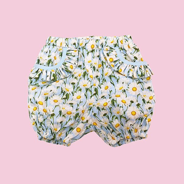 Shorts Daisy Azul
