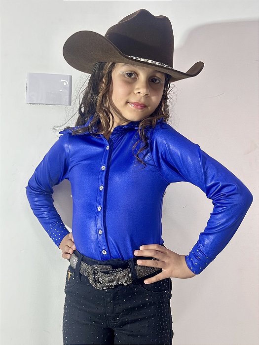 Body Camisa Infantil Blue Basic