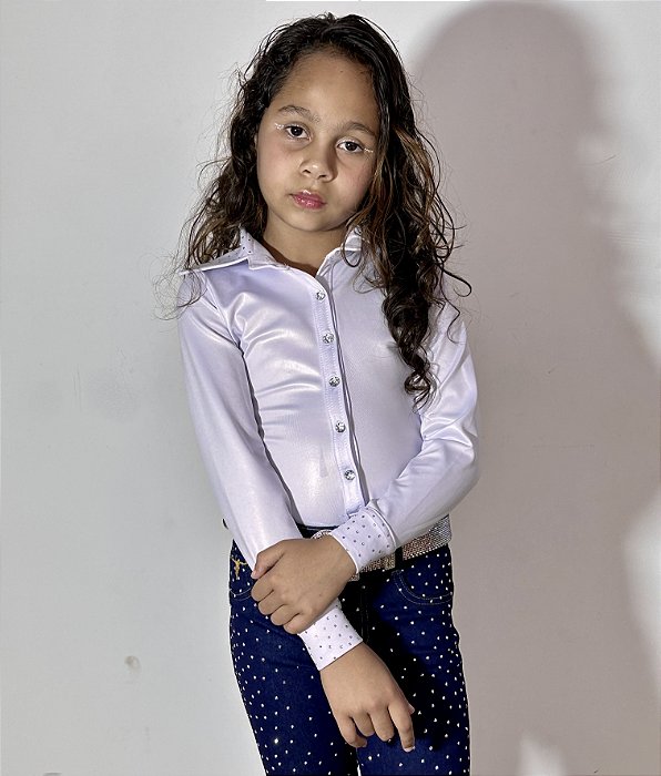 Body Camisa Infantil White Basic