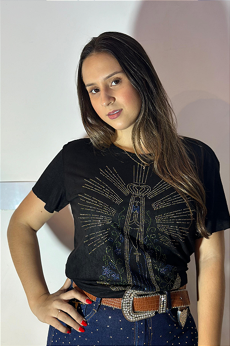 Camiseta Suede Nossa Senhora Aparecida