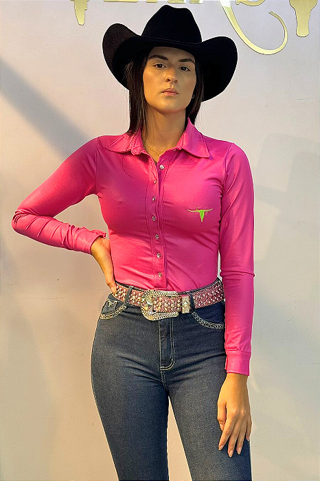 Body Cirrê Pink & Verde Neon Bordado TR107